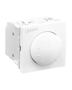 rotary electronic dimmer 40-400W/VA one/two way switch, 2 wires white Unica