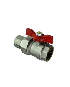 BRONZE BALL VALVE W/O RING CONNECTOR FM1"