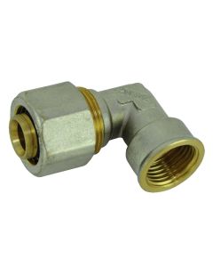 SIMMETRIC BRONZE ELBOW FOR MULTILAYER PIPES F1/2"-D20 F