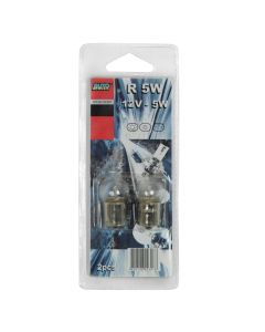 Car bulbs 12V 5W 15S in blister 2pcs