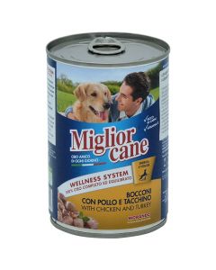 Dogs food, Miglior Cane, with chicken and tukey, 405 gr