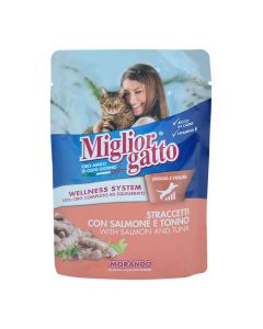 Cat food, Miglior Gatto, with salmone and tuna, 100 gr