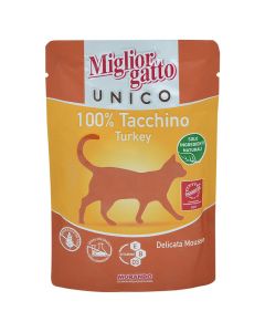 Ushqim për mace, Miglior Gatto, me mish gjeldeti, 85 gr