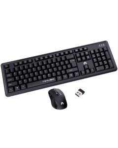 Wireless keyboard and mouse, Mikuso, KB-C028, black
