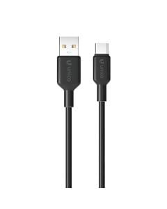 Charging plug, Unico, CB1750, USB-Type C, 3.4A, 100 cm, black