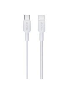 Charging plug, Unico, CB2074, Type C - Type C, 60W, 100 cm, white
