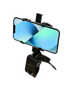 Dashboard mobile phone holder, Unico, BR9319, ABS & EVA material, black color