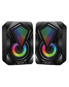 PC speaker set, Unico, BS2657, 2x3W, 65dB, 65x70x100 mm, black