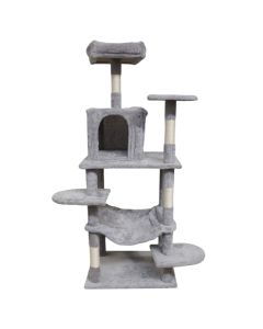 Cat scratcher and seat, Pets, 55x45xH142 cm, tree shape, gray color