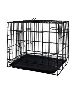 Metal cage for animals, Pets, 60x52x42 cm, black color