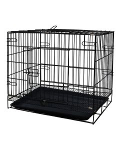 Metal cage for animals, Pets, 76x47x59 cm, black color