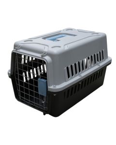 Pet carrier, Pets, 48x32x30 cm, gray and white