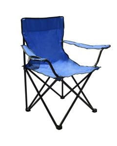 Camping chair, foldable, 48x48x80 cm, blue