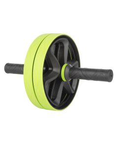 Rulon fitnesi, Amila, 28.5x18 cm, rrota 18 cm, material PP & TPR, për stërvitjen e muskujve abdominal