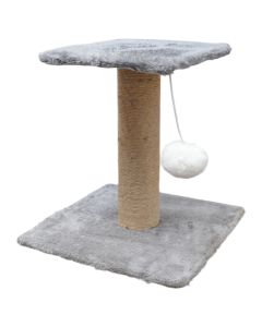 Kruajtëse thonjësh dhe ndenjëse për mace, Pets, 25x25xH25 cm, formë katrore, ngjyrë gri
