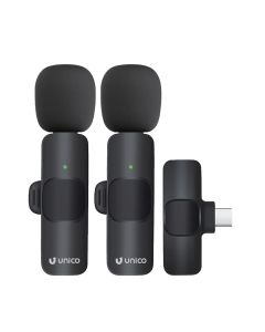 Mikrofon wifi, Unico, MP6038, lidhja Type C, 50 mAh, distancë 15 m