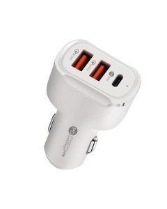 Car charger, Unico, CC1217, 60 W, 3 USB and Type-C inputs