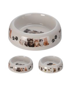 Pet food bowl, Pets Collection, 18 cm, mixed colors