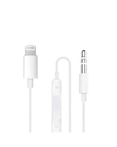 Adaptor, Unico, AD9807, AUX-Lightning, 100 cm, ngjyrë e bardhë