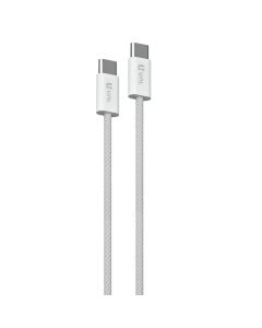 Data transfer cable, Unico, CB1398, 240W, Type-C - Type-C, 150 cm, white