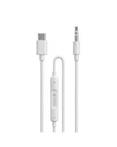 Adaptor, Unico, AD9807, AUX-Type-C, 100 cm, ngjyrë e bardhë