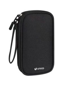 Travel bag, Unico, SA5106, 19x11x3.5 cm, waterproof, black
