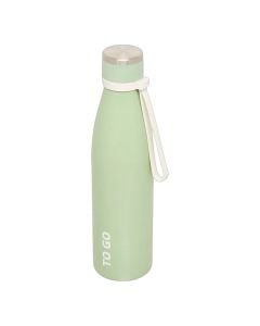 Thermal camping water bottle, Five, 7x28 cm, 0.65 L, green
