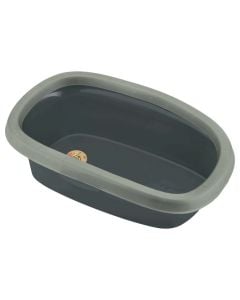 Tualet i hapur për mace, Stefanplast, 58x39x17h cm, plastikë e riciklueshme, ngjyrë jeshile