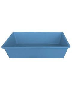 Tualet i hapur për mace, Stefanplast, 50x35x12h cm, plastikë, ngjyrë blu