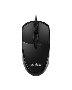 Wired mouse, Unico, MS2063, 1000 DPI, 125 cm cable, black