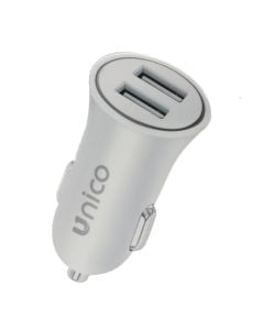 Car charger, Unico, CC6026, 15 W, 2 USB ports