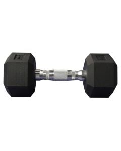 Dumbbell, rubber weight, metal handle, 5 kg