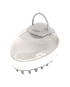 Larës dhe masazhues për kafshë, Love Story, 7x10x6 cm, ngjyrë e bardhë dhe gri