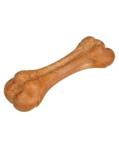 Lodër për qen, Love Story, 21 cm, material najlon dhe fibra druri, formë kocke, shije pule, ngjyrë kafe