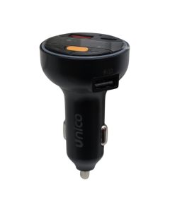Wireless car mp3 player, Unico, VB2821, PD30 W, QC 18 W, call, music, radio, USB and Type-C input