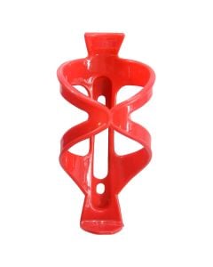 Plastic bicycle holder for water can, Red