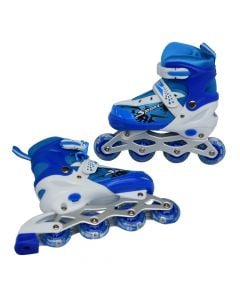 Skate with 4 wheels, blue, No. 35-38