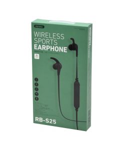 REMAX, RB-S25 headphones, Wireless Bluetooth, Black