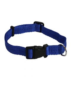 Collar for dog, Cocco, nylon, adjustable length from 30-46 cm. Blue color