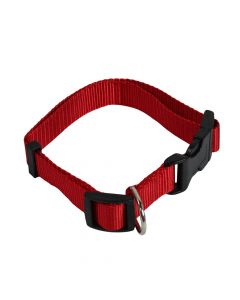 Collar for dog, Cocco, nylon, adjustable length from 38-62 cm. Red color