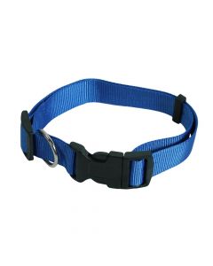 Collar for dog, Cocco, nylon, adjustable length from 38-62 cm. Blue colore