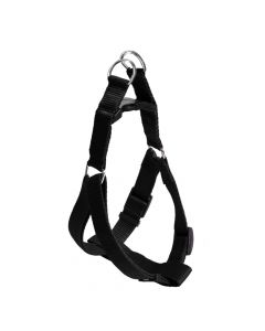 Collar + harness for dogs, Cocco, nylon, medium measures, black