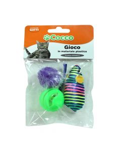 Toy for cat, Cocco, plastic, set 3 piece