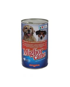 Dogs food, Miglior Cane, bocconi with beef rice and vegetables, 1250 gr