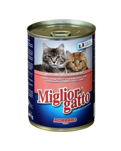 Cat food, Miglior Gatto, with salmon, 405 gr