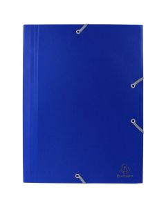 Plastic folder with rubber blue