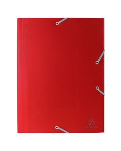 Plastic folder with rubber red