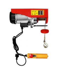 Electric winch, PA800A, with dashboard, 400-800 kg, 230 volt, 1.3 kw, Ø5.1mm, 12m