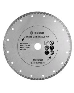 Diamond disc, Bosch, 230x8x22.2 mm, universal
