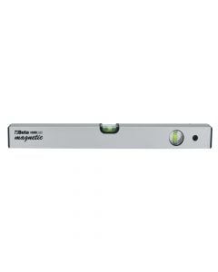 Spirit level with magnetic bases,2 unbreakable vials accuracy: 1 mm/m, Size:600mm, Material:Anodized Aluminium
